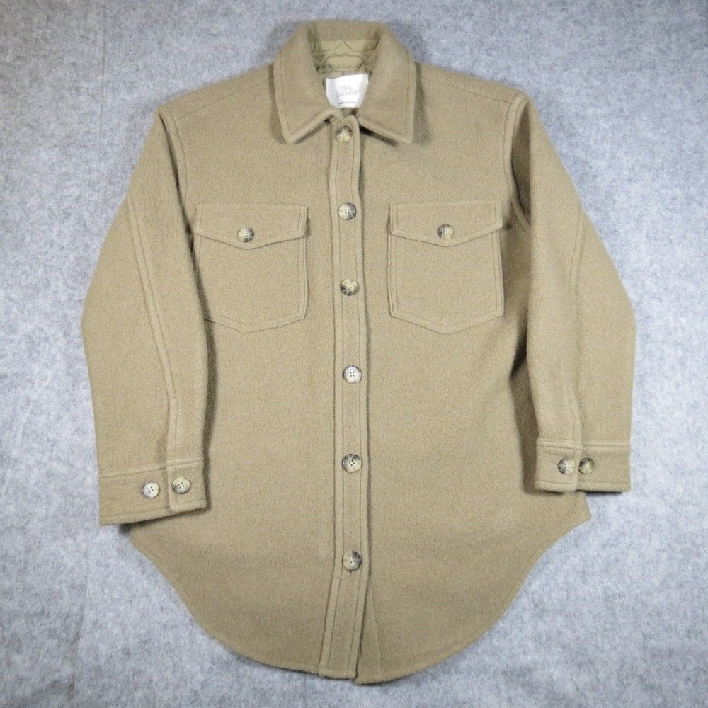 Wilfred Free Aritzia Womens The Ganna Shacket Shirt Jacket Merino Wool Size M
